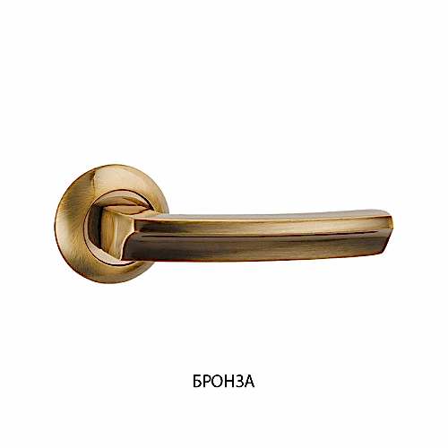 Дверная ручка PUNTO ALFA TL, зеленая бронза, алюминий